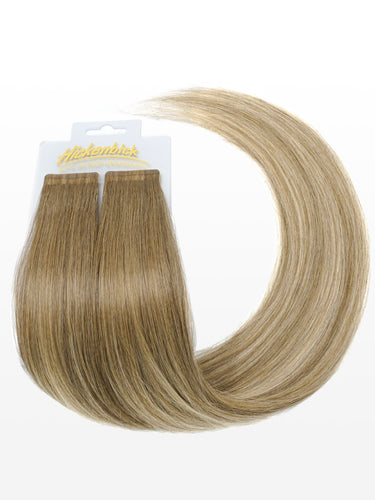 Bandes Extensions De Cheveux Tape In - Lot De 10/20/30/40 Bandes Adhésives Naturelles 49-60cm