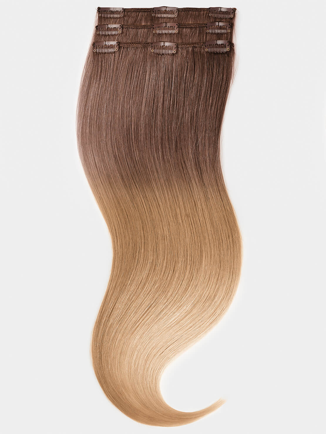 Ombré Clip in Extensions - luxury Qualität - 70 Gramm 3-teilig - 55cm t6/27 variant detail image - e63c735610ae93ec758d4bce777f2999b8598a2e47e2fc52b60039f8dd3db720