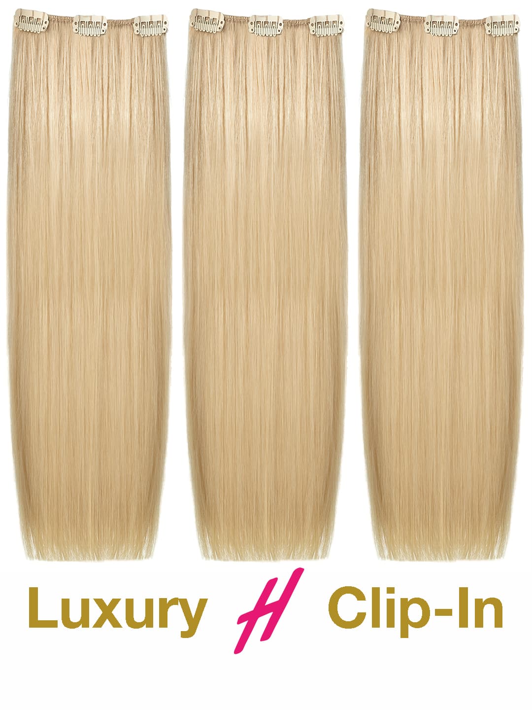 Clip in Extensions - luxury Qualität - Medium Volume 3-teilig 70g product image - bb5fb1f38f8fafe23ec3ac8e3e4d44a1b944f452075d8b450723d401b30b9815
