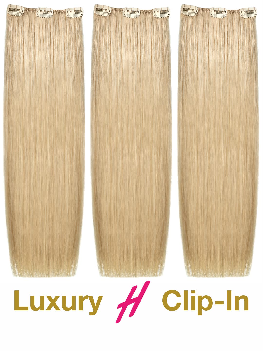 Clip in Extensions - luxury Qualität - Medium Volume 3-teilig 70g product image - bb5fb1f38f8fafe23ec3ac8e3e4d44a1b944f452075d8b450723d401b30b9815