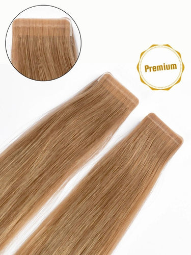 Lot Bandes Extensions Cheveux Tape-In Adhésives - Naturelles 49-60cm - 10/20/30/40 Pièces - Neuf