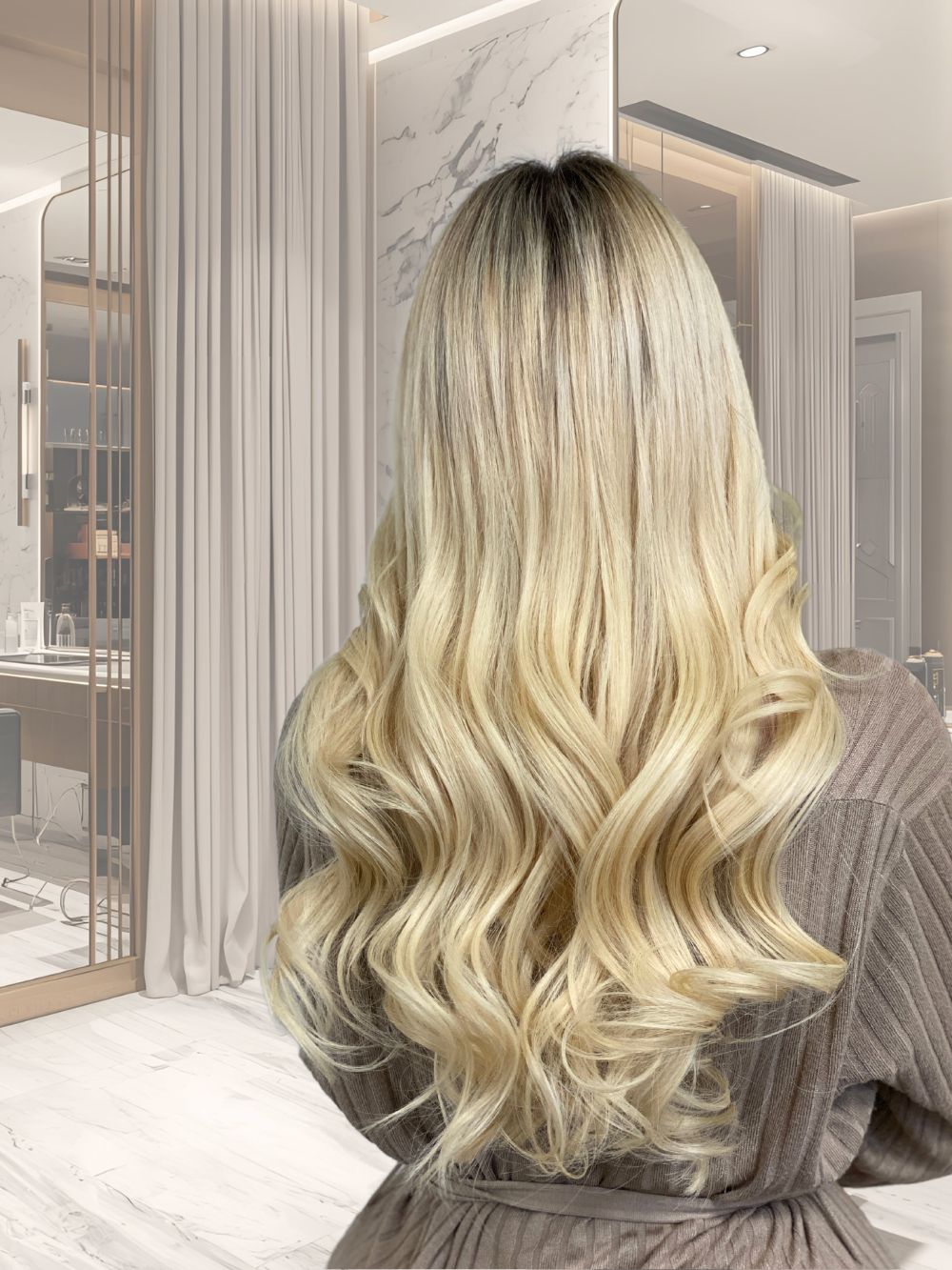 Les extensions à nanorings en blond clair sont réutilisables et offrent un confort de port exceptionnel.