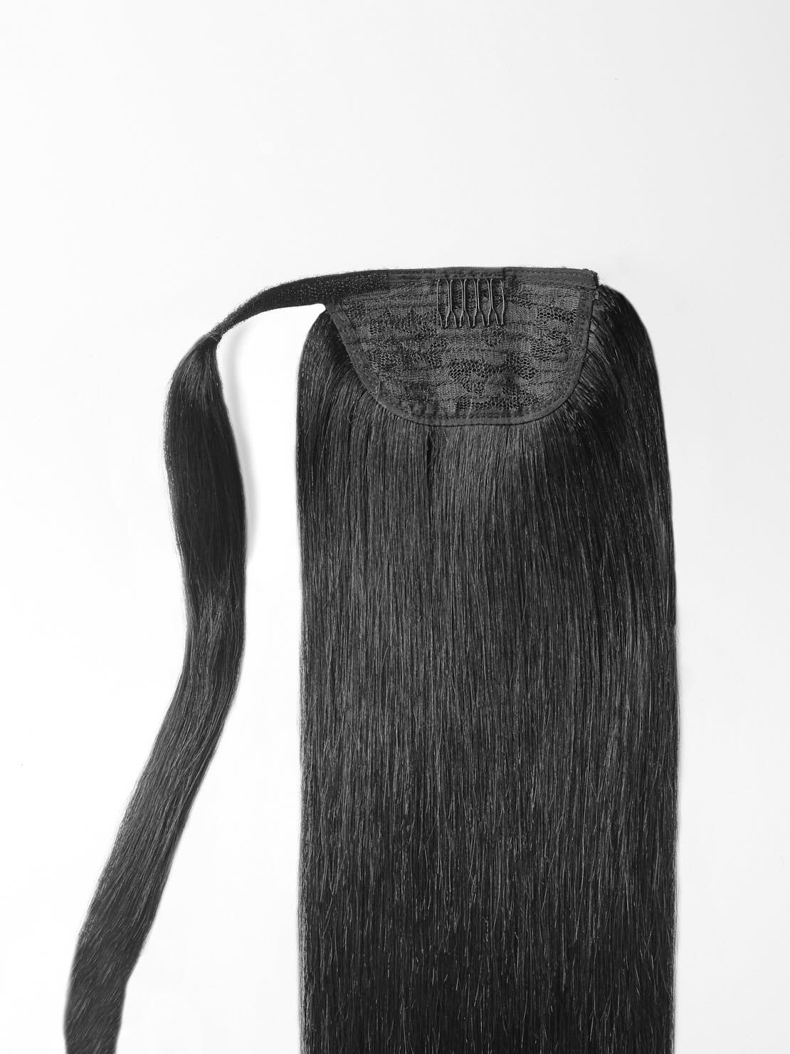 100% Echthaar Ponytail - luxury Qualität 1b variant detail image - 669fa5a06f448f3fe7568826d2756eca3685dd7c66c10bf61e466bc0afd5d38e