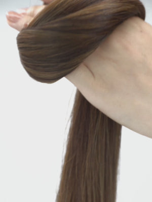 M6/12 gesträhnt schokobraun & hellbraun gold, M6/12 mixed chocolate brown & light golden brown, M6/12 mélange brun chocolat & brun doré clair